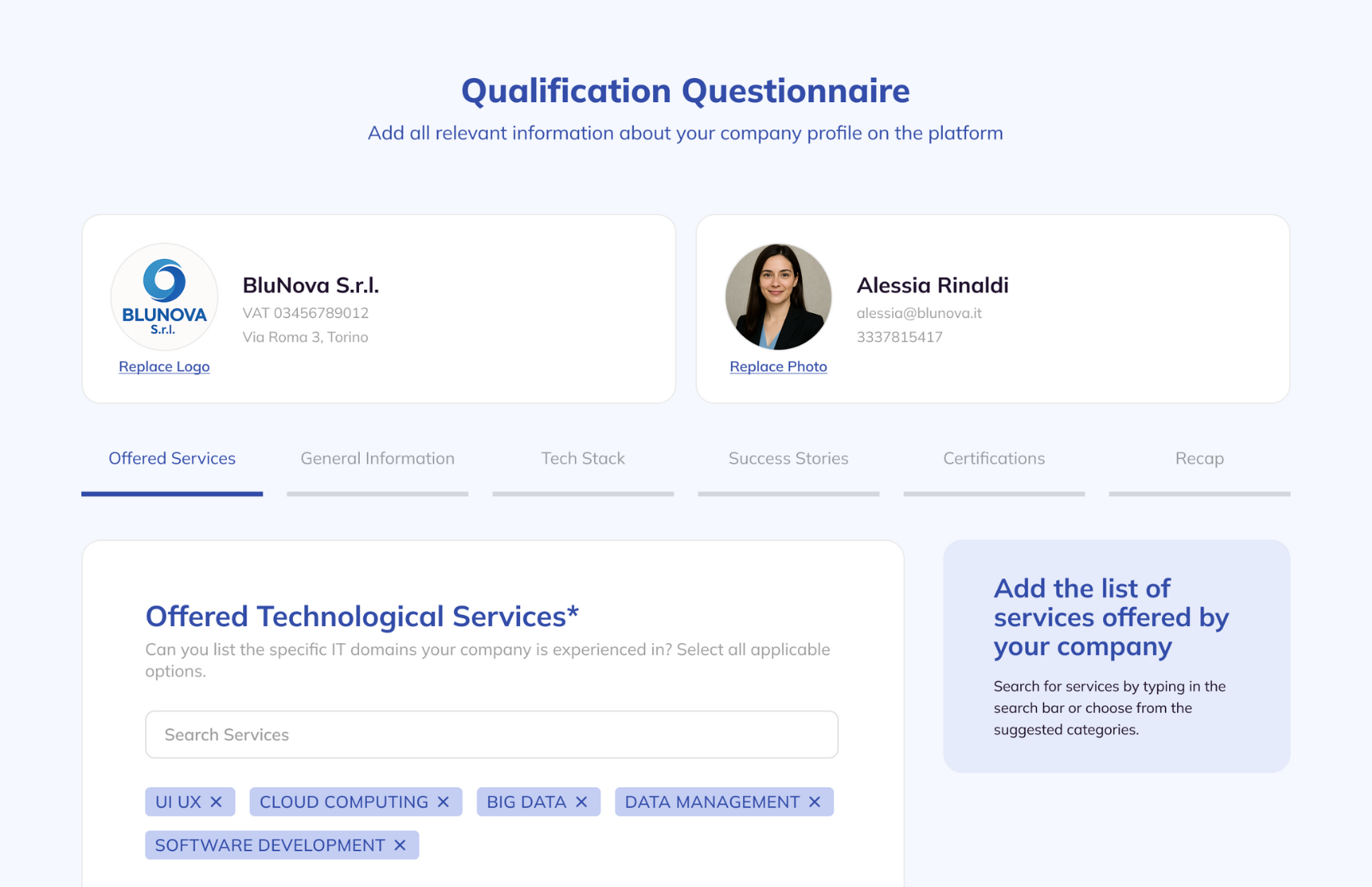Qualification supplier